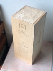 Henri Giraud Champagne Bottle Wood Gift Box Ay Grand Cru Fut De Chene