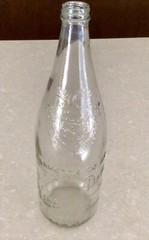 VTG VIRGINIA DARE 1/2 GAL GARRETT & CO WINE LARGE ORNATE GLASS BOTTLE NEW YORK