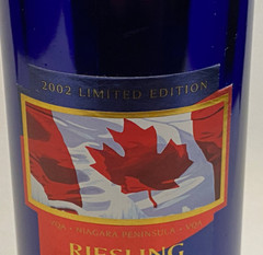 Cobalt Blue Magnotta Riesling Icewine Bottle Empty 2002 Limited Edition Canada