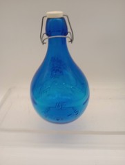 Nice Vtg Casadis Milano Cobalt Blue « Jus de Fruits » Glass Wine Jug Italy Look