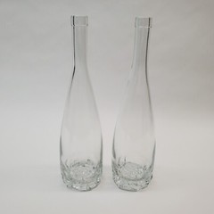 2 Cote Des Roses Empty Wine Bottles Rose Bottom Collectible 13&Prime;