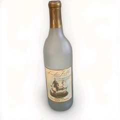 Lot Of 5 Amber Falls James K. Polk The Peoples Choice Frosted Wine Bottle.