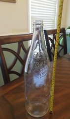 Vintage Garrett & Co. Virginia Dare Clear Glass Wine Bottle, 14.5&Prime;, 1/2 Gallon