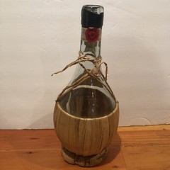Chanti Costello Di Brolio Wine Bottle Italy Wicker Bottom Rare 1965 Italian