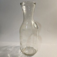Vintage Paul Masson 9 3/4 Clear Glass Wine Carafe Since 1852 Decanter Pitcher