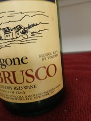 Dragone Lambrusco Green Wine Bottle EMPTY Marked Food-Town $2.01 Italy