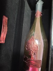EMPTY ACE OF SPADES ROSE(ARMAND DE BRIGNAC)750ML EMPTY CHAMPAGNE BOTTLE WITH BOX