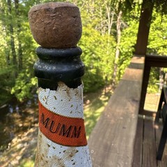 Vintage EMPTY DISPLAY G.H. MUMM Champagne Bottle