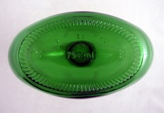 Vintage Empty Bocksbeutel Green Wine Bottle 750ml Display Bud Vase 8.5&Prime; no cork