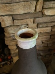 vintage chateau Bordeaux large terracotta bottle decoration