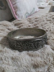 Vintage Segura Viudas Pewter 4&Prime; Round Base (only) for Wine/Champagne bottles