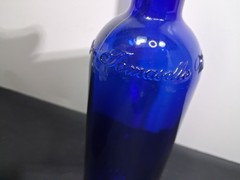 Tomasello Winery Cobalt Blue Wine Bottle Decorative Replacement 12.5&Prime; Tall
