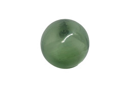 Vintage Hand Blown Round Bottom Green Glass Wine Bottle 10&Prime;