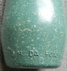 *Rare* Vintage J.M. DA Fonseca AZEITÃO Portugal Speckled Green Bottle 25 3 4878
