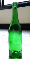 vtg emerald green champagne bottle probably 1970s or 60s