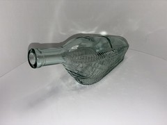 Vintage Ship Wine Bottle Decantor Weave Pattern