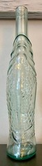 Light Aqua Pescevino Fish Wine Bottle