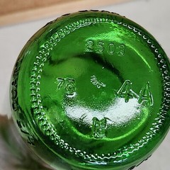 Vintage 4/5 Quart Green Wine Bottle 12&Prime; Tall 73 Marked