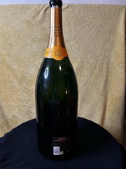 Empty VeuveClicquotBrutChampagne Jeroboam 3L Bottle w/ Wooden PresentationCase