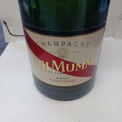 Dummy G.H. Mumm Cordon Rouge BRUT CHAMPAGNE 3000ml Bottle Large 20&Prime; Tall EMPTY