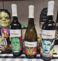Glows Dark 3 Universal Monster Empty Bottles Frankenstein Bride Mummy 19 Crimes