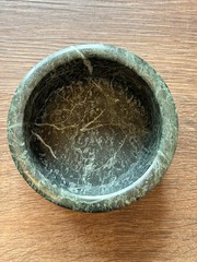 Vintage Green Marble Small Wine Bottle Chiller Cooler Felt Bottom