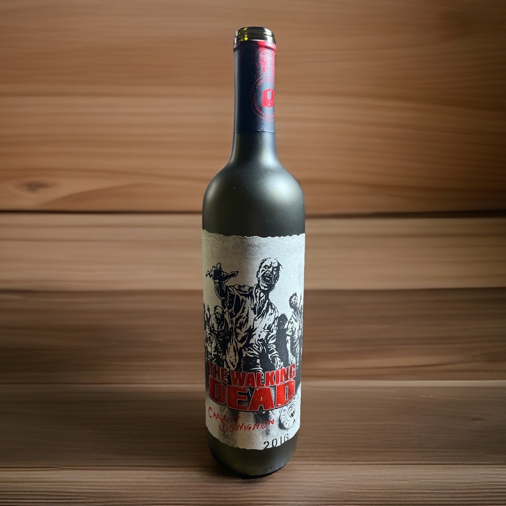 The Walking Dead Cabernet Sauvignon WINE Empty bottle 2016 RARE