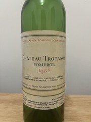 EMPTY 1982 Chateau Trotanoy Pomerol Bottle