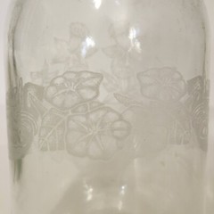 Vintage ETCHED CLEAR GLASS 1989 NORMAN KOSARIN WINE WATER CARAFE PAUL MASON…