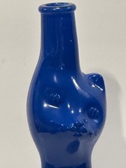 Rheinhessen Riesling Blue Happy Cat Empty Wine Bottle German 2022 No Cork Empty