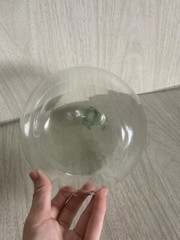 Glass Demijohn Carboy Apple Pumpkin Shaped Wine Jug Terrarium Planter 6.5&Prime;