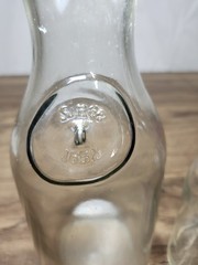 Vintage Paul Masson Since 1852 Glass Carafe Decanter Wine Pitcher Barware Clear