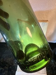 4/5 Quart Green Glass Wine Bottle