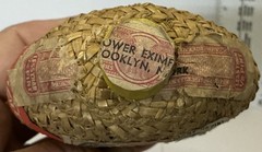 Vintage Teucke & Koenig Bärenfang Honey Liqueur Bottle Woven Straw Wrap Pint