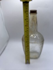 Vintage Bardenheier’s Embossed Clear Glass Bottle 4/5 Quart