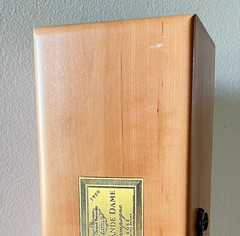 Empty 1989 Veuve Clicquot La Grande Dame Rose Bottle Wood Box Cork Wire Cage Set