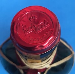 Raffia Wrapped Wine Decanter with Tin Cap – Portugal – Vintage 1950’s
