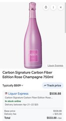 3 Bottle Set: 1 Luminous Bugatti Carbon Champagne, 1 Carbon Brut, & Carbon rosé