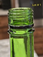 Vintage Gallo Wine Green Glass Bottle Raised Grape Cluster 4/5 Quart