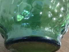 VTG GALLO Flavor Guard Glass Green Half Gallon Empty Decorative Bottle No Lid