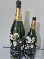 2 PERRIER JOUET BELLE EPOQUE EMPTY BOTTLE 3lt &1.5 lt 2008 jeroboam & MAGNUM