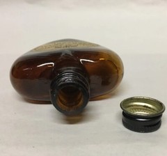Vintage PAUL MASSON Rare Cream Sherry Liquor Bottle EMPTY MINI 2 oz HEART SHAPE