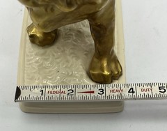 Barsottini Porcelain Wine Bottle Lion w/Cork Excellent Condition