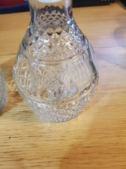 Vintage Crystal Wine And Brandy Bottle Containers