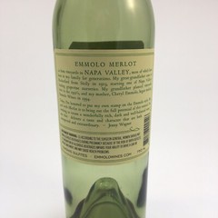 2017 Emmolo Napa Valley Merlot Vintage Wine Bottle Label Cork Empty Not Rinsed