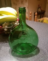 Vintage green glass bottle 1.5L BA