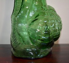 VTG MCM 22.5” Italian Chianti Wine Bottle Decanter Snail Bottle By Cevin Brand