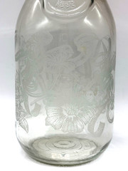 Vintage 1989 Paul Masson Norman Kosarin Wine Decanter Carafe Etched Glass