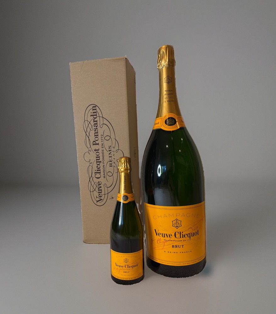 Veuve Clicquot 6L Champagne Factice Dummy Bottle Empty Display Yellow Label RARE