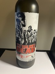 The Walking Dead 2016 Blood Red Blend Empty Wine Bottle 750ml